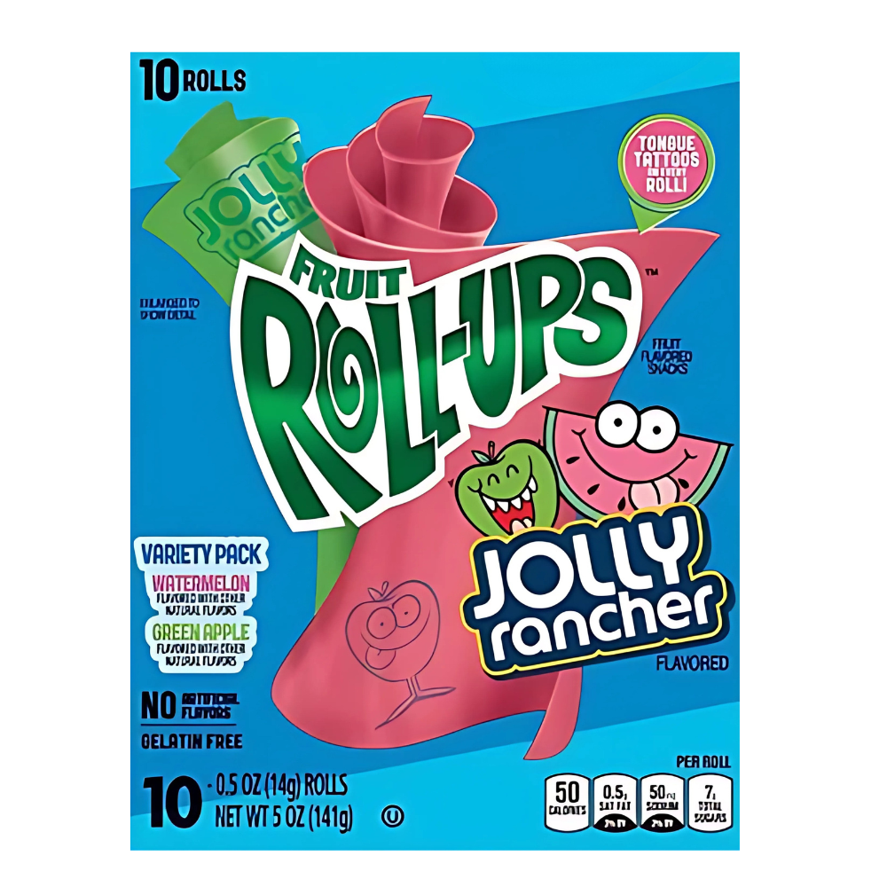 Betty Crocker Fruit Roll-Ups Jolly Rancher 10 x 141g DDM 2026-06