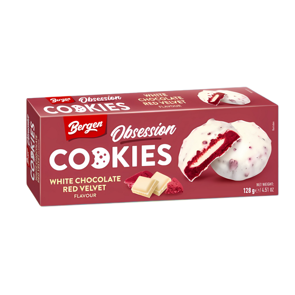 Bergen Obsession Cookies Red Velvet 18 x 128g