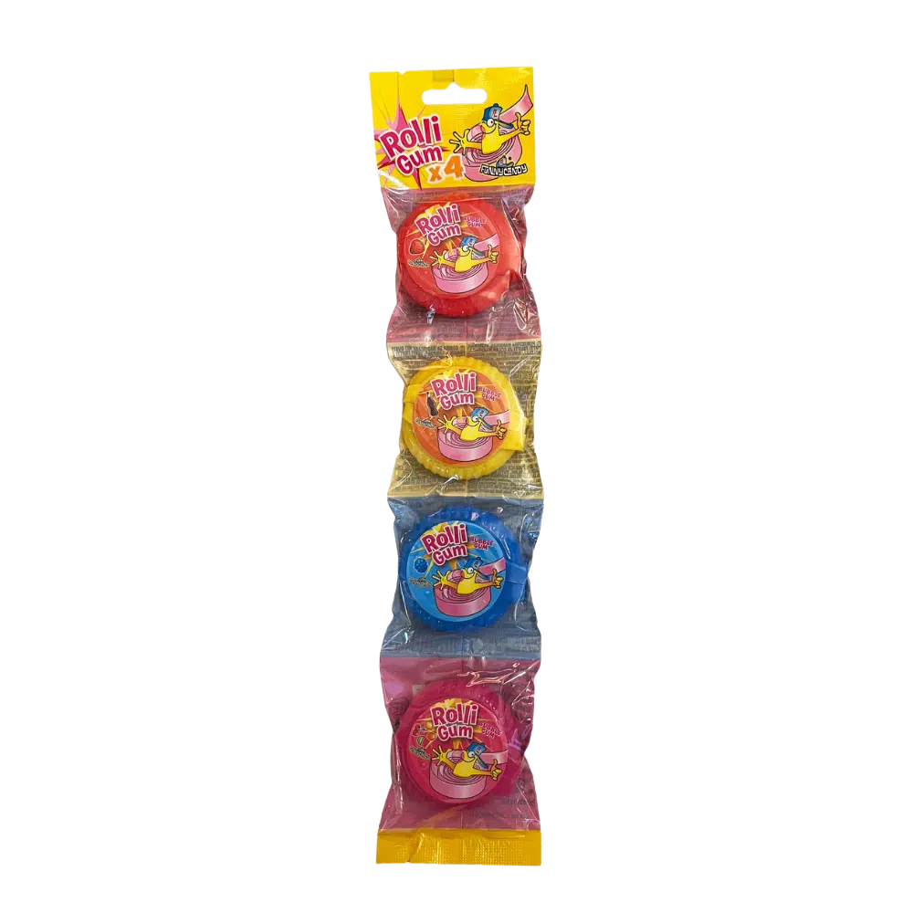 Funnycandy Rolli Gum 4-Pack 24 x 72g