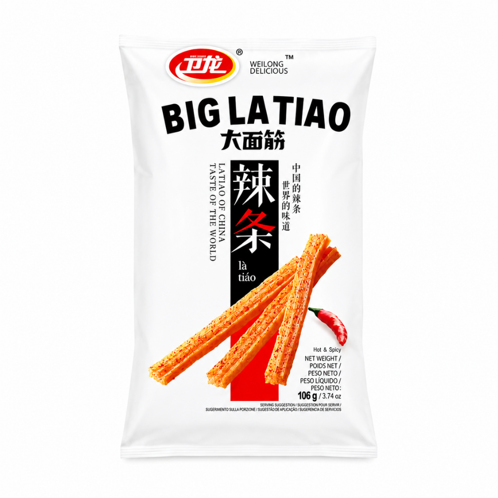 Weilong Big La Tiao Hot & Spicy 10 x 106g