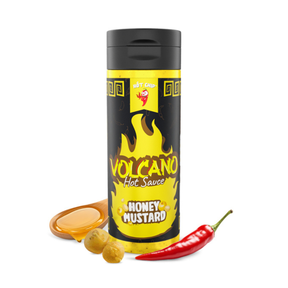 Hot Chip Volcano Chilli Mustard With Honey Hot Sauce 10 x 310g