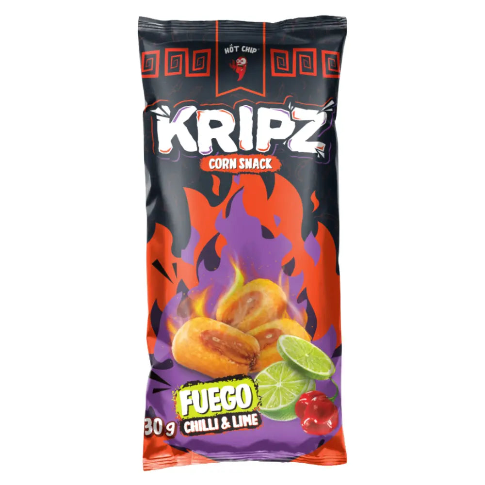 Hot Chip Kripz Fuego Chili & Lime 36 x 30g