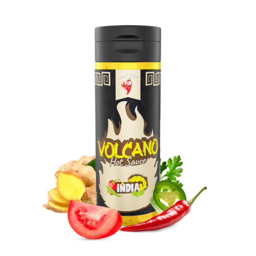 Hot Chip Volcano India Hot Sauce 10 x 310g