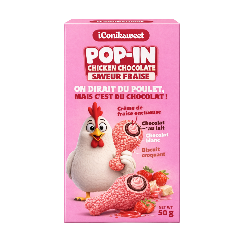 Iconiksweet Pop-In Chicken Strawberry 12 x 50g