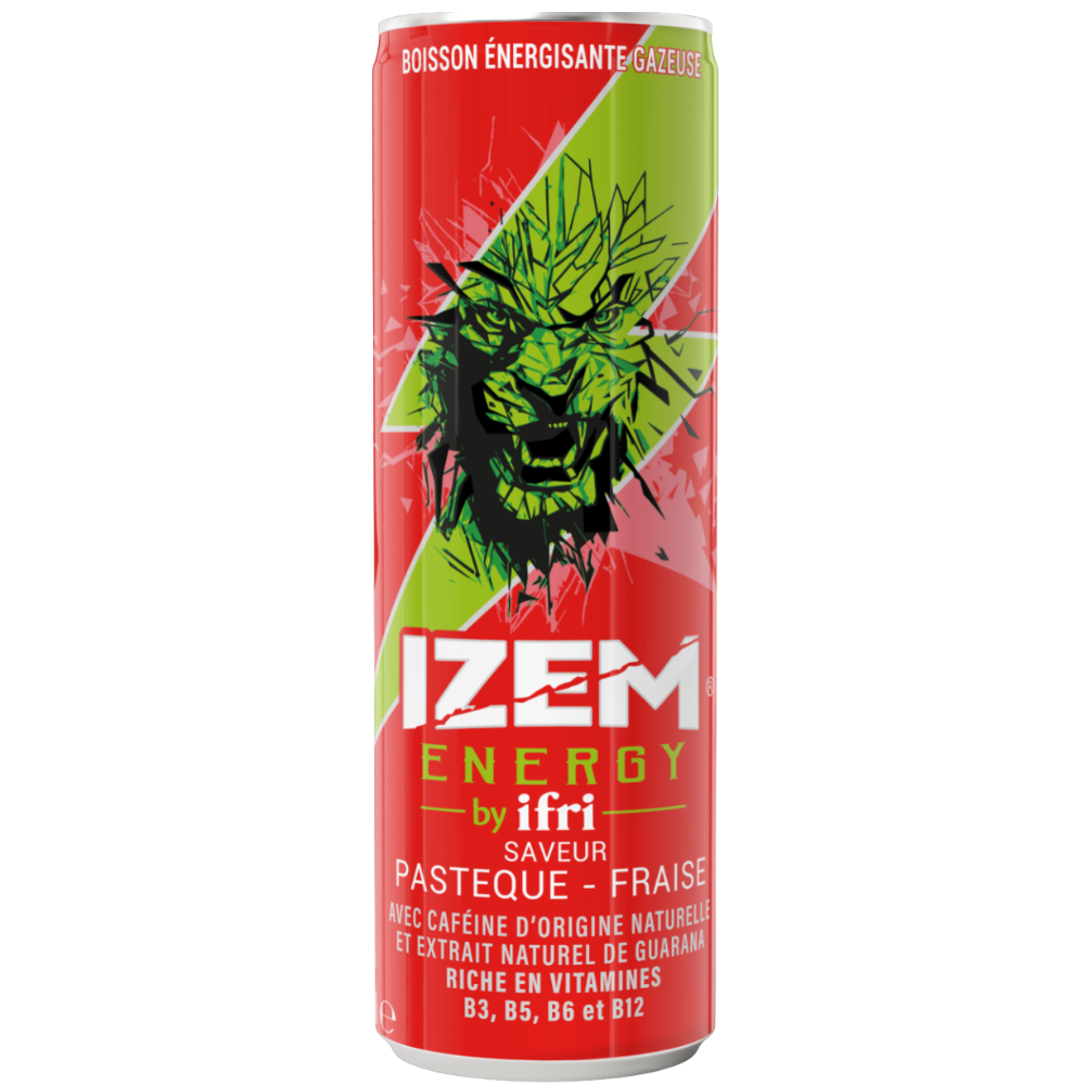 Izem Watermelon & Strawberry Can 12 x 250ml
