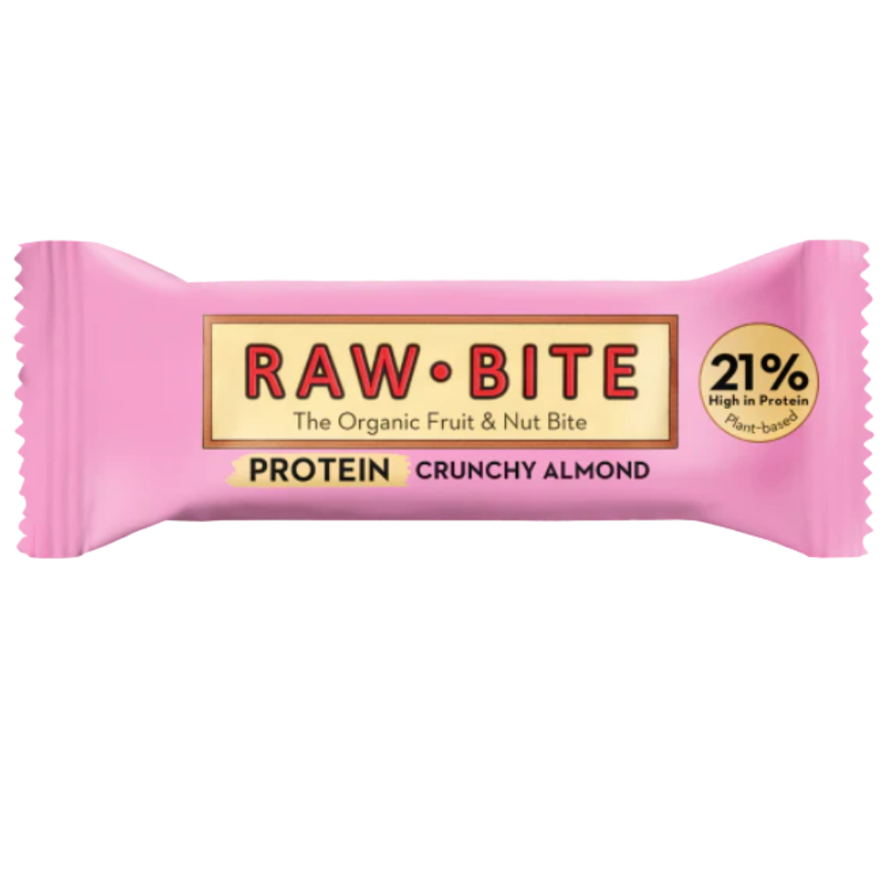 Rawbite Organic Protein Crunchy Almond 12 x 45g