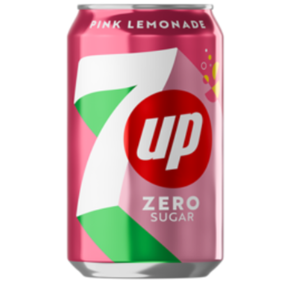 7 Up Zero Sugar Pink Lemonade 24 x 330ml