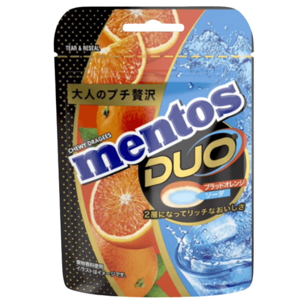Mentos Duo Soft Candy Blood Orange & Soda 10 x 45g