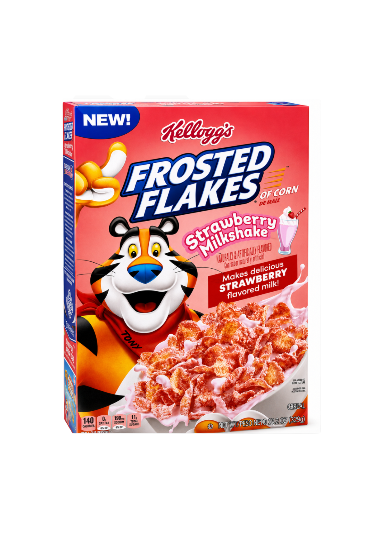 Kellogg's Frosted Flakes Milkshake Strawberry 12 x 329g DDM 2026-10