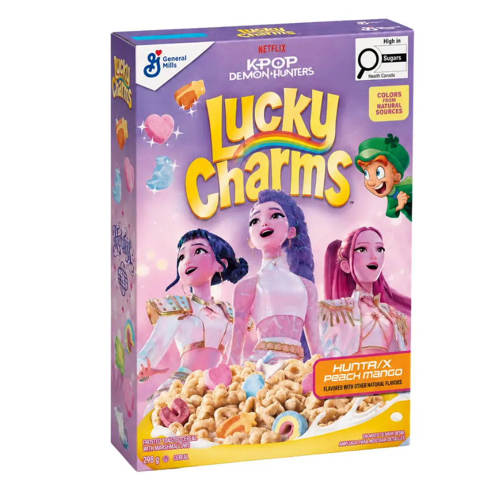 Lucky Charms K-pop Demon Hunters Peach Mango 12 x 298g