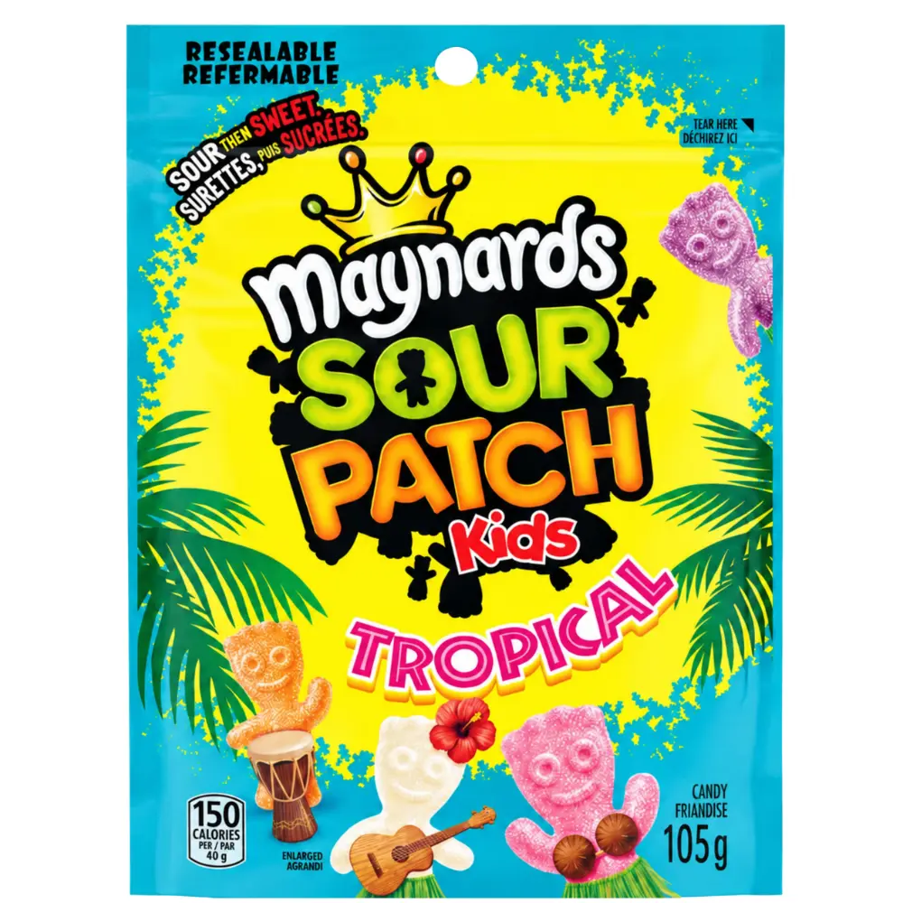 Maynards Sour Patch Kids Tropical 10 x 105g