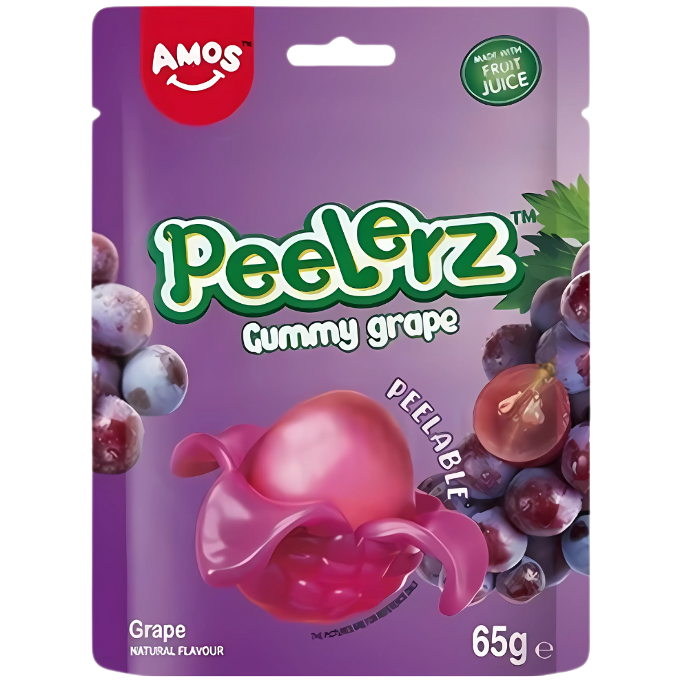 Amos Peelerz Gummy Grape 24 x 65g
