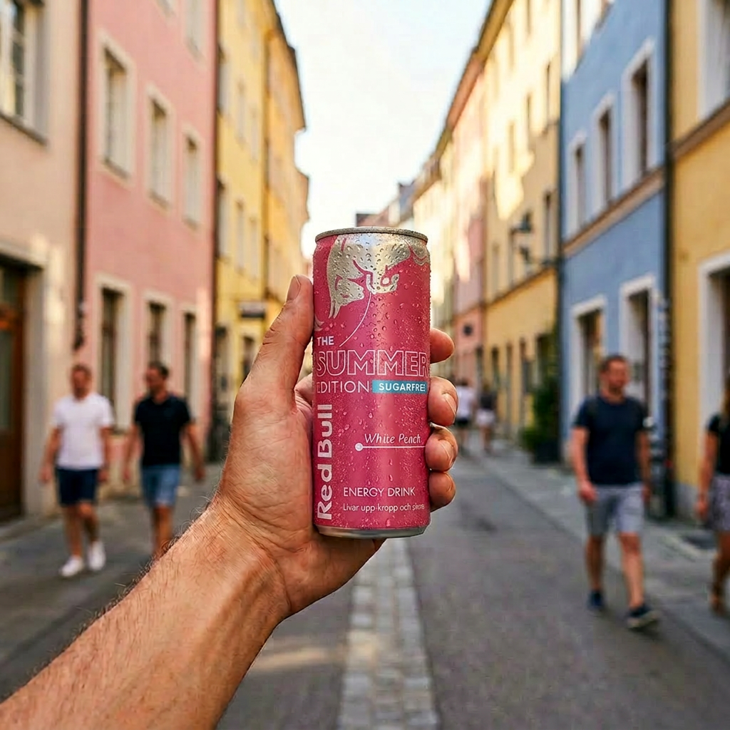Red Bull Energy Drink The Summer Edition Sugarfree White Peach 24 x 250ml