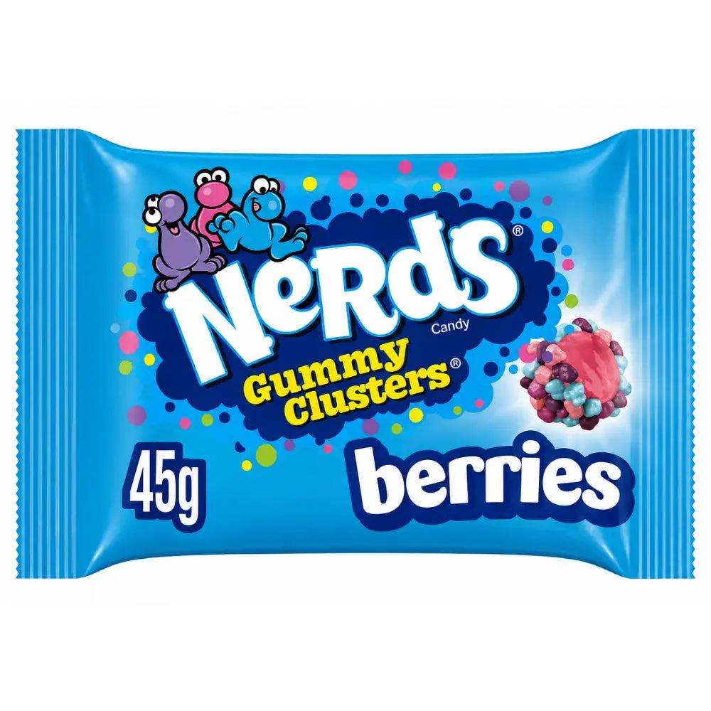Wonka Nerds Gummy Clusters Berries 20 x 45g