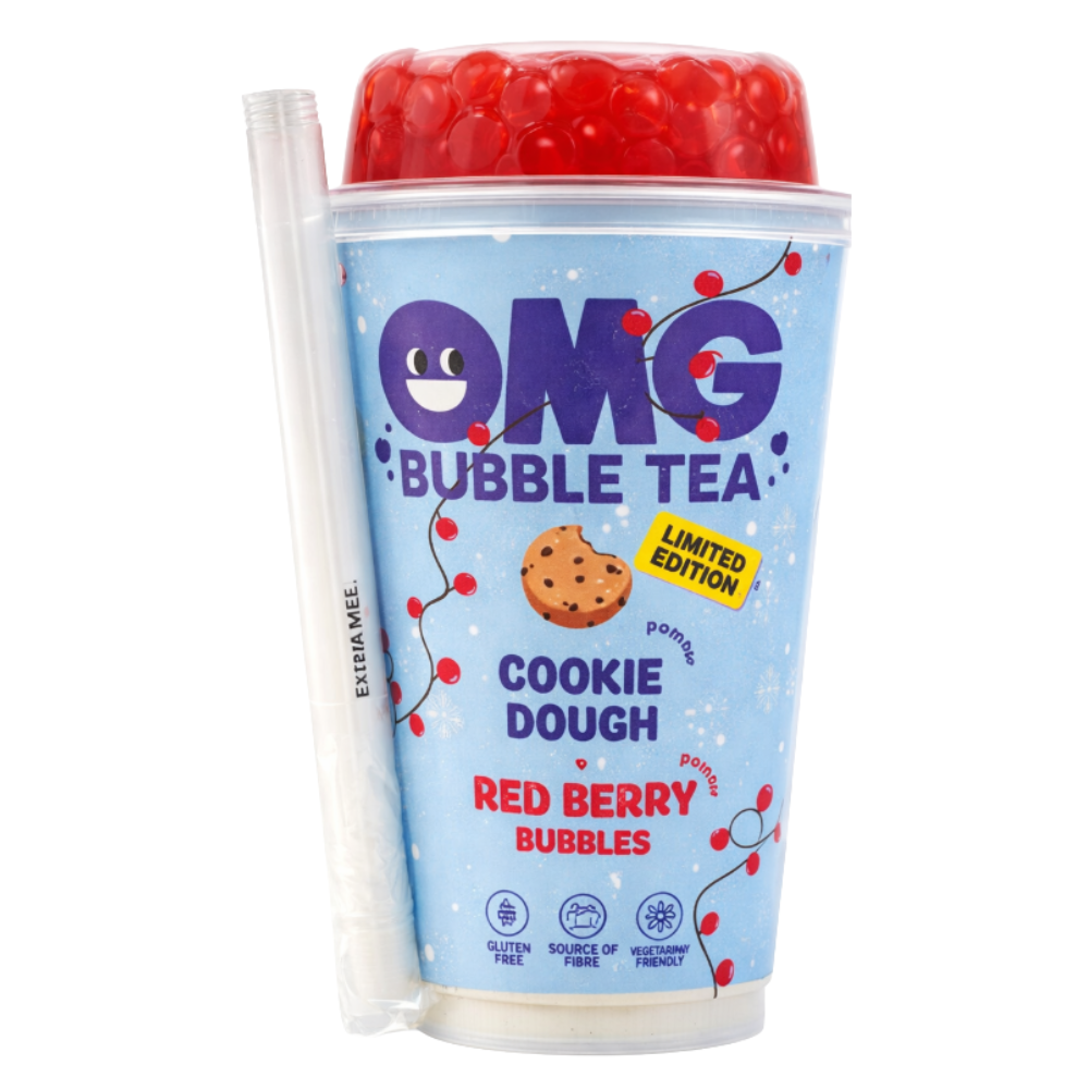 OMG Bubble Tea Cookie Dough & Red Berry 10 x 265ml DDM 2026-09