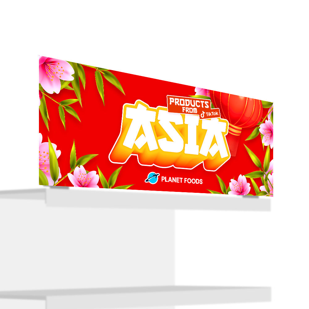 Fronton de Gondole Asie 100 x 40cm