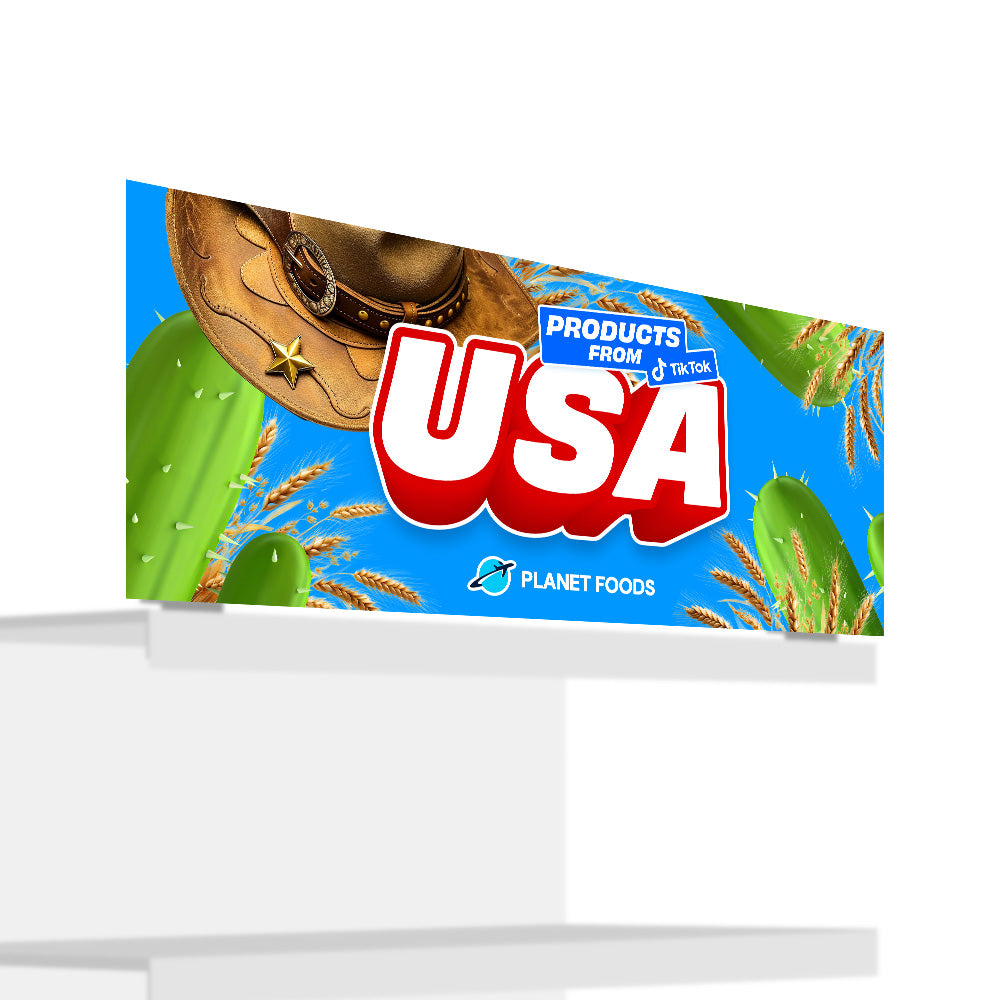 Fronton de Gondole USA 100 x 40cm