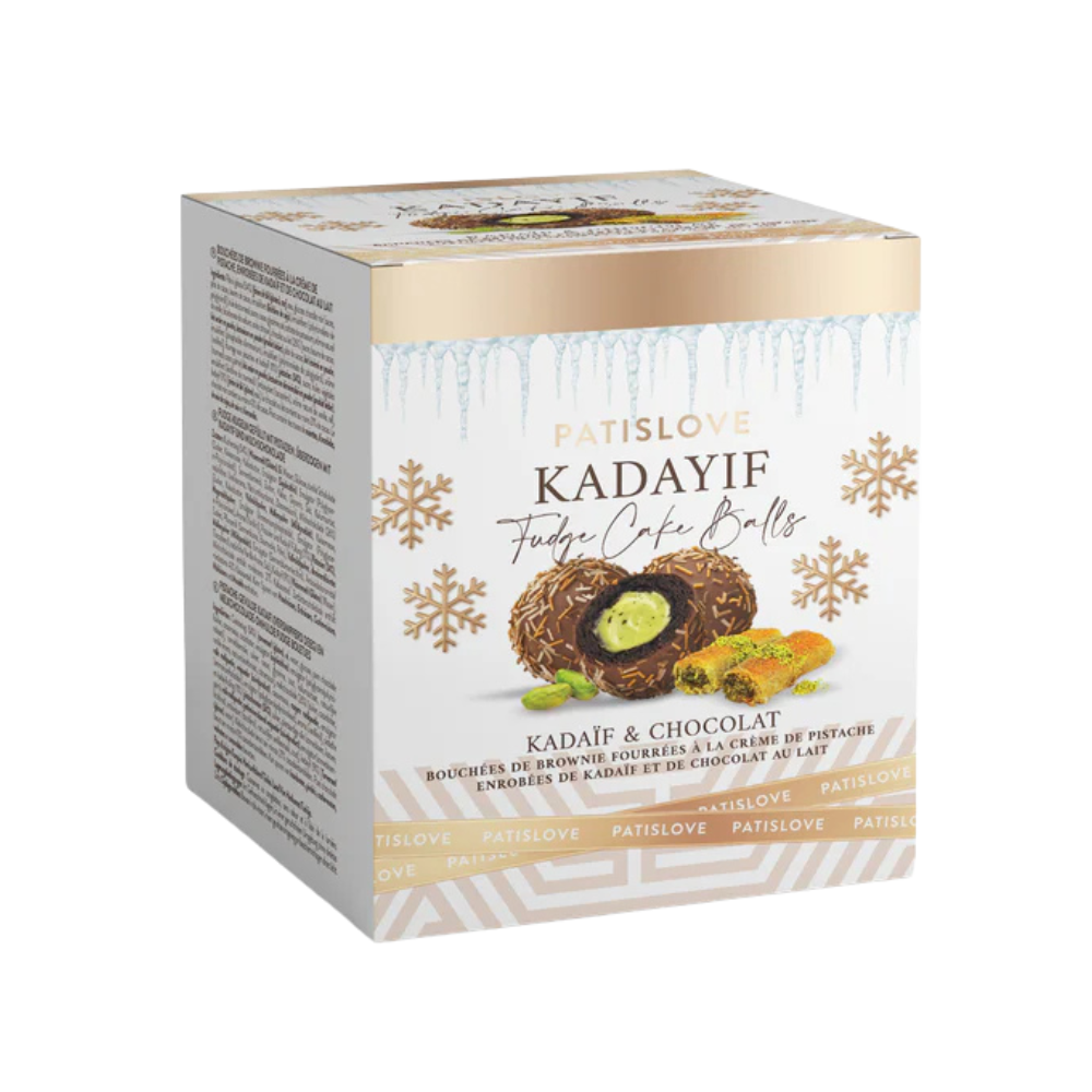 Patislove Frozen Fudge Cake Balls Chocolate Kadayif & Pistachio 12 x 130g