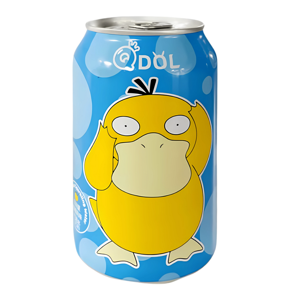 QDOL Pokemon Psyduck Citrus Flavoured Sparkling Water 24 x 330ml DDM 2025-09