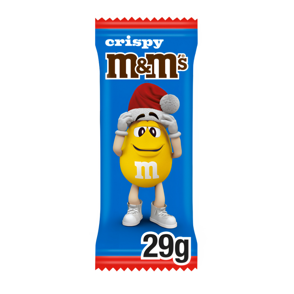 M&M's Crispy Milk Chocolate Christmas Santa Treat 32 x 29g