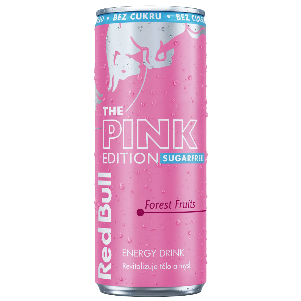 Red Bull Energy Drink The Pink Edition Wild Berry Sugarfree 12 x 250ml