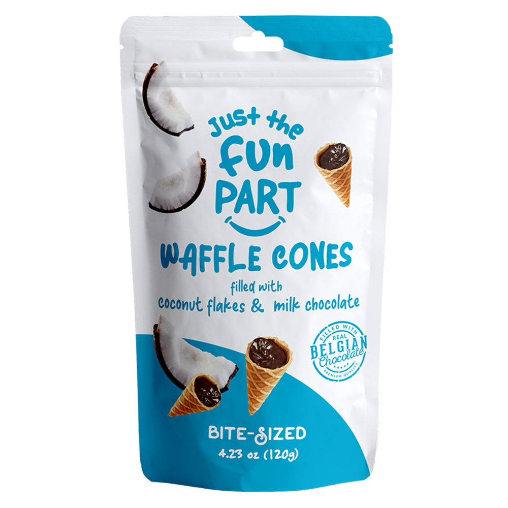 Just The Fun Part Coconut Flakes & Milk Chocolate 6 x 120g