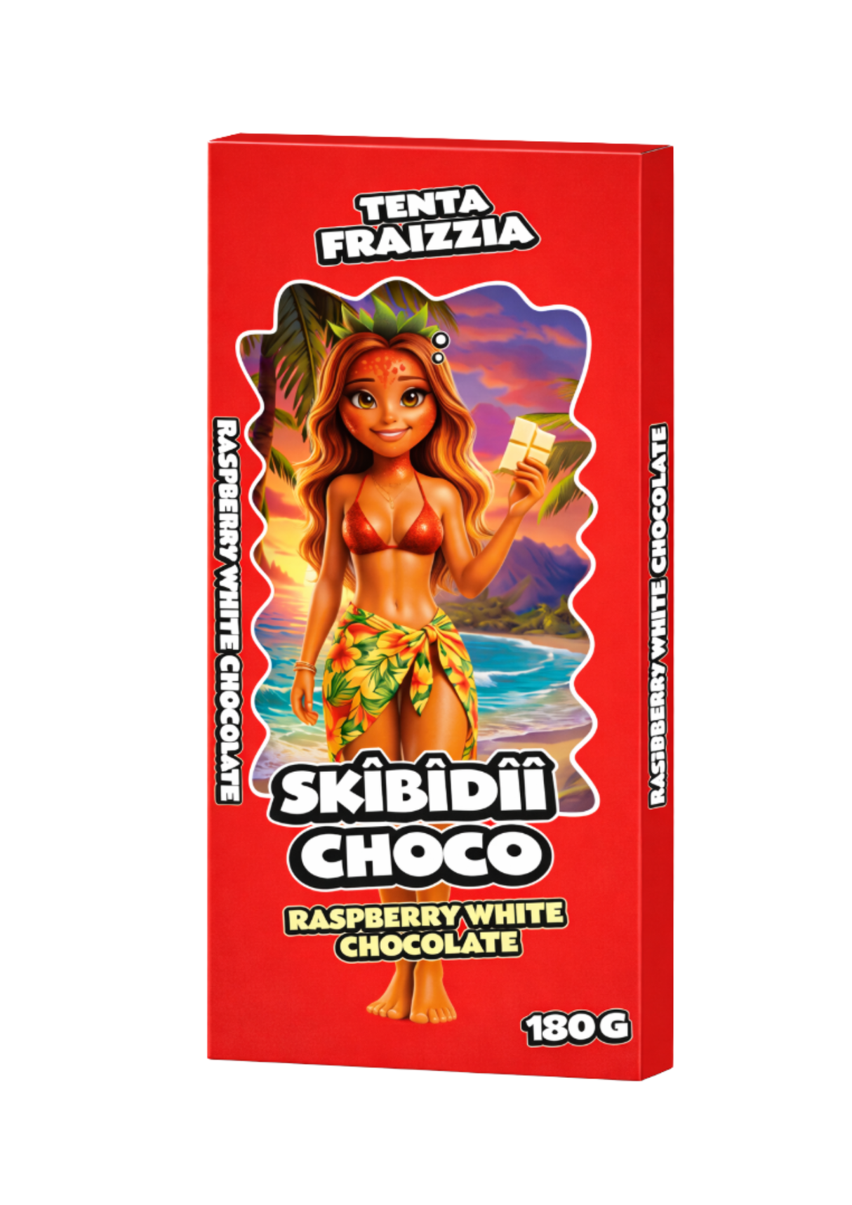 Skibidii Choco Tenta Fraizzia Raspberry White Chocolate 10 x 180g