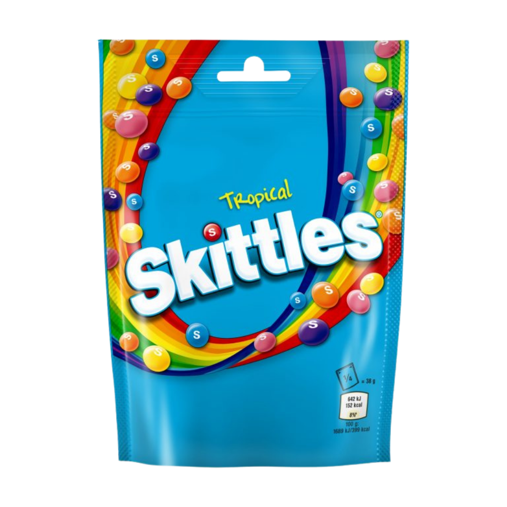Skittles Pouch Bag Tropical 15 x 136g