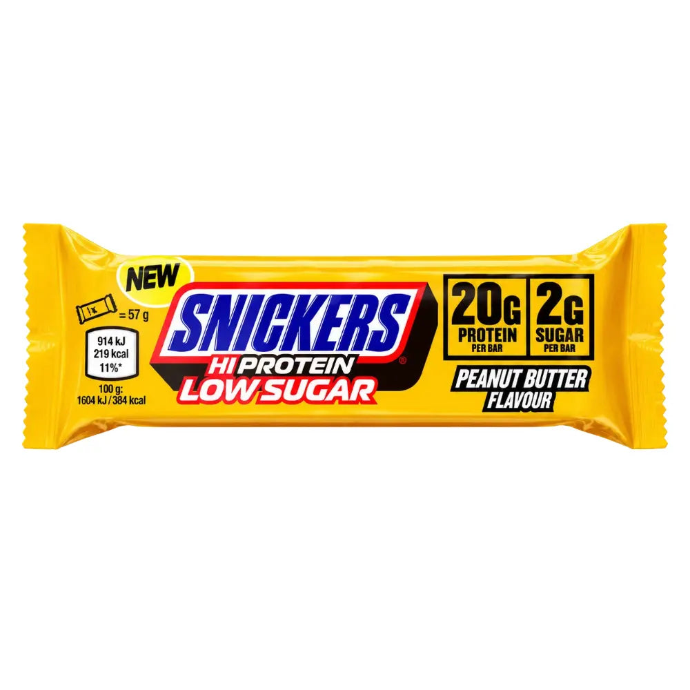 Snickers Peanut Butter Low Sugar Protein Bar 12 x 57g