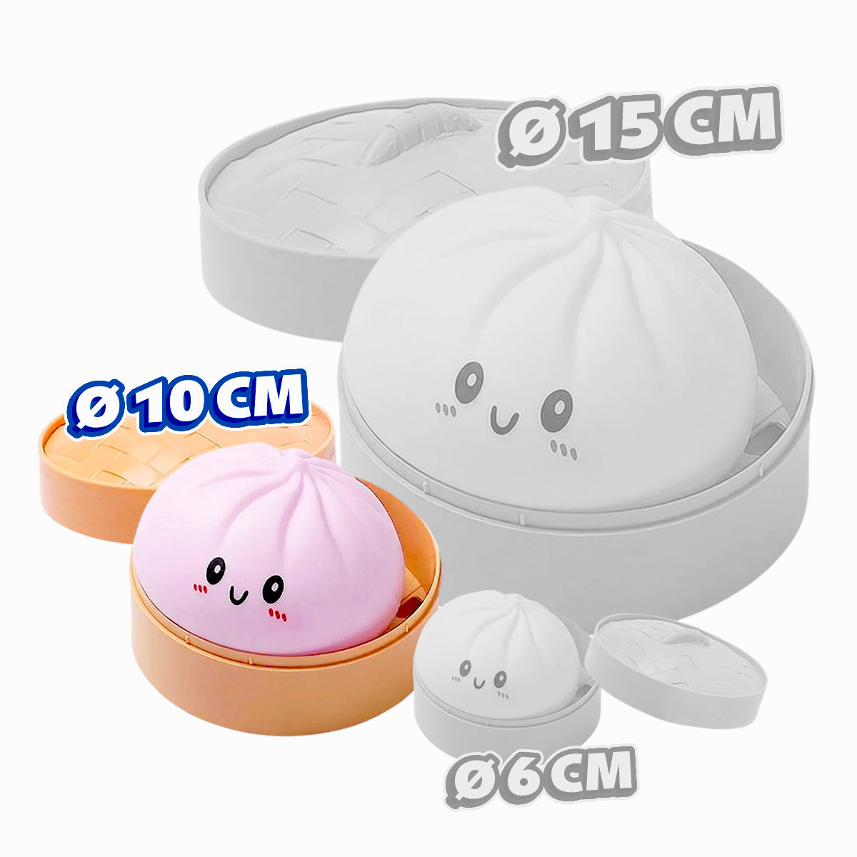 Squishy Big Bun Toy anti-stress mousse slow rise kawaii, tendance US et asiatique, disponible sur My American Shop