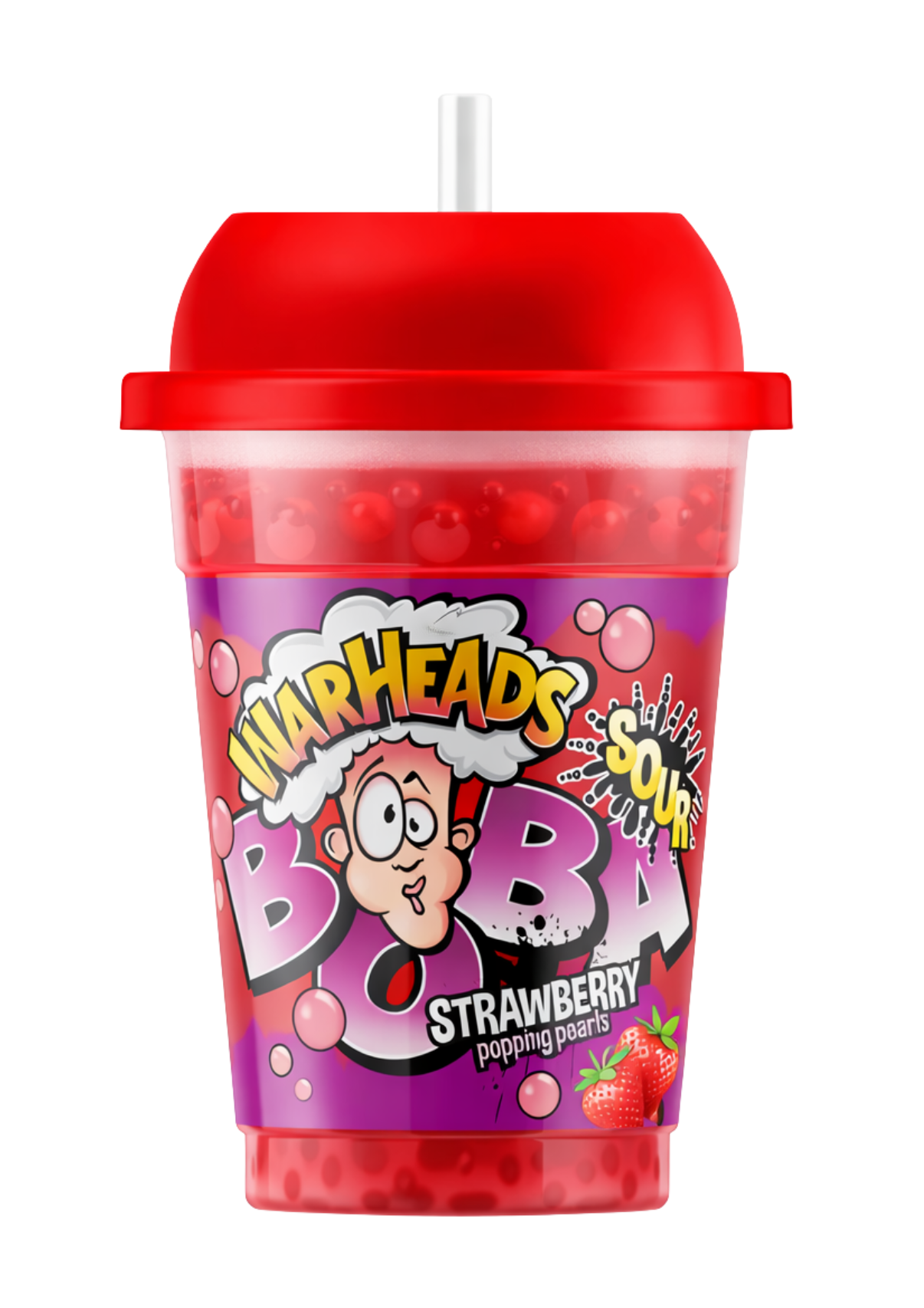 Warheads Boba Sour Strawberry 28 x 400ml