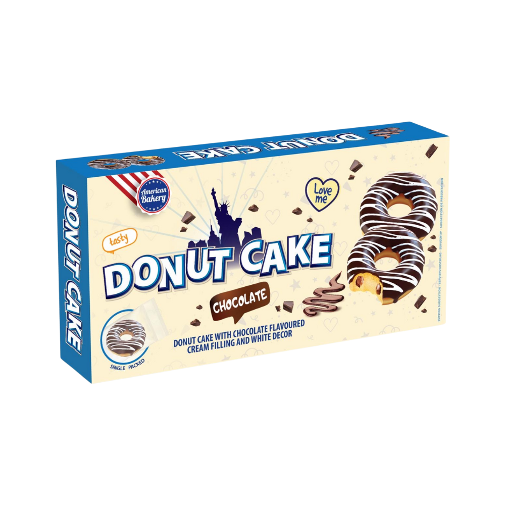 American Bakery Donut Cake Chocolate 24 x 135g