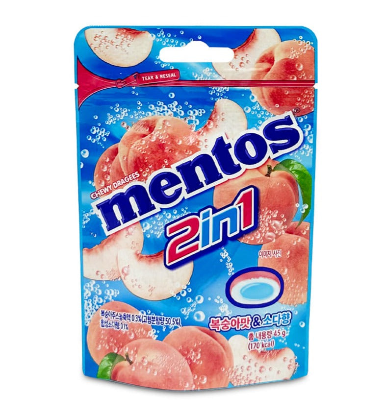 Mentos Duo Peach & Soda 10 x 45g