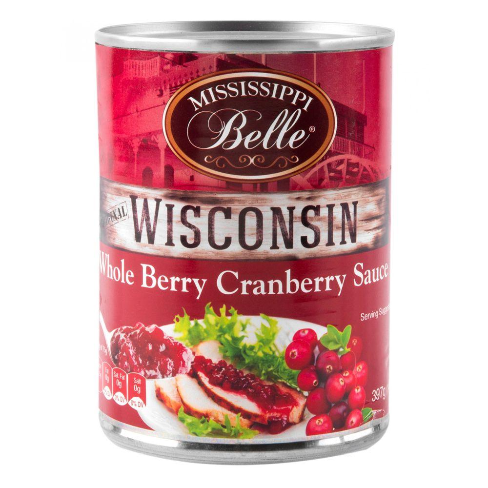 Mississippi Belle Sauce Jellied Wisconsin Berry Cranberry 24 x 397g DDM 2025-11