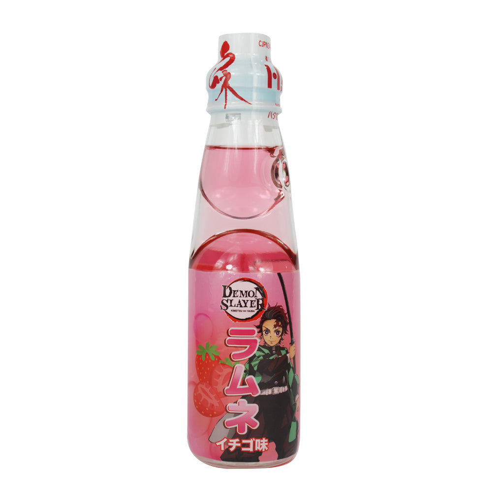 Demon Slayer Ramune Hatakosen Strawberry 30 x 200ml Foods