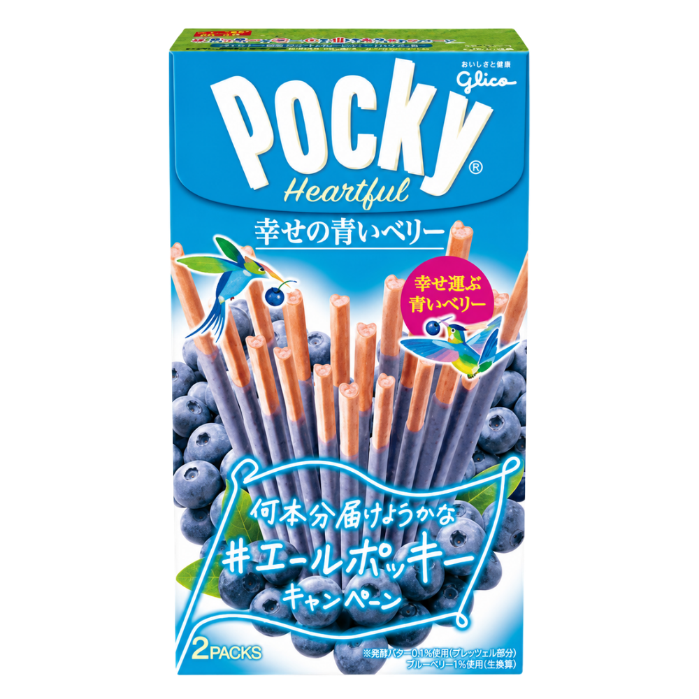 Glico Pocky Heartful Blueberry 10 x 54.6g