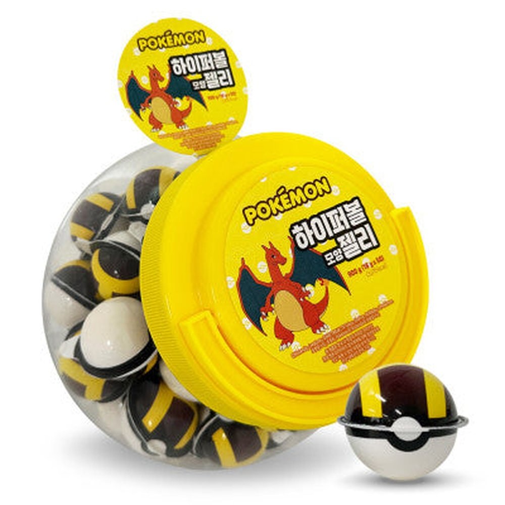 Pokemon Hyper Ball Shape Jelly Yellow 50 x 18g