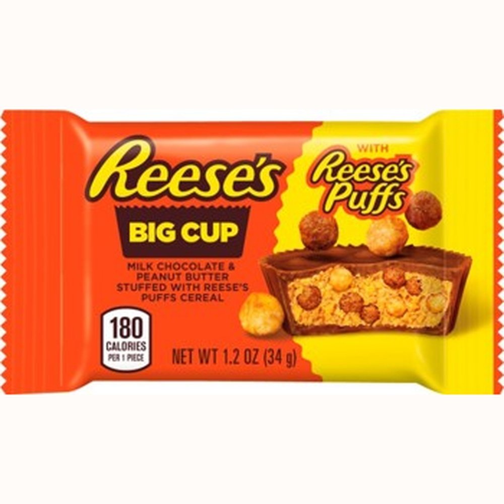 Reese's Big Cup Stuffed with Puffs 16 x 34g DDM 2025-07