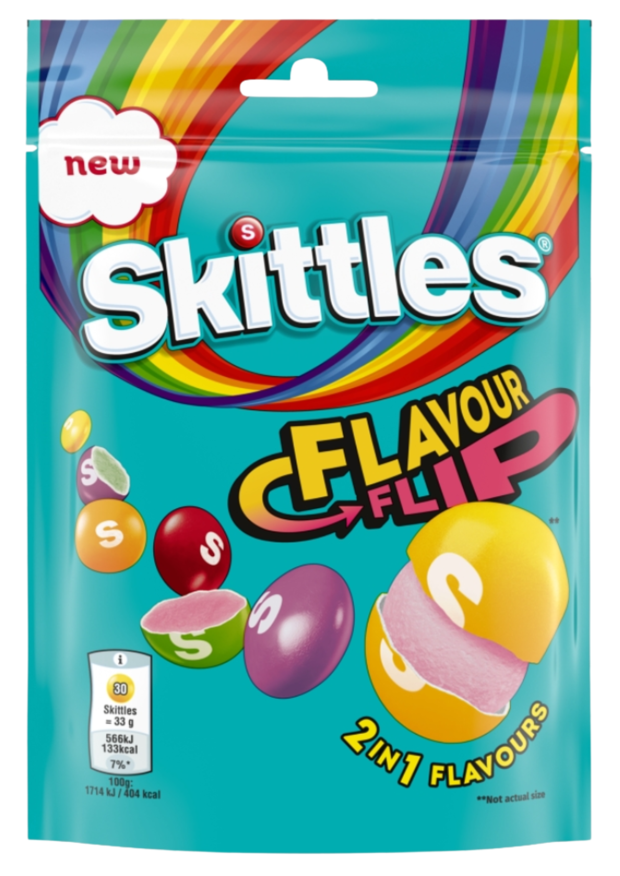Skittles Flavour Flip Pouch 15 x 136g