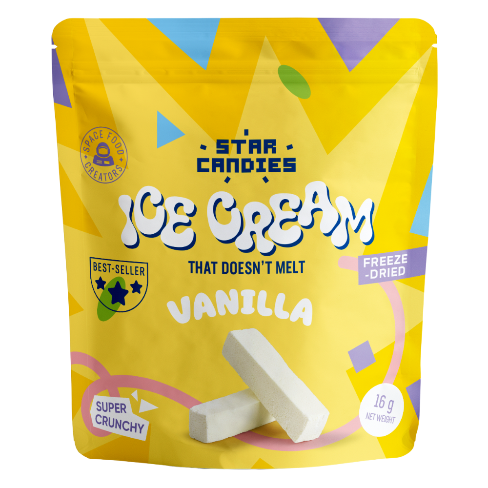 Star Candies Freeze-Dried Ice Cream Vanilla 7 x 16g