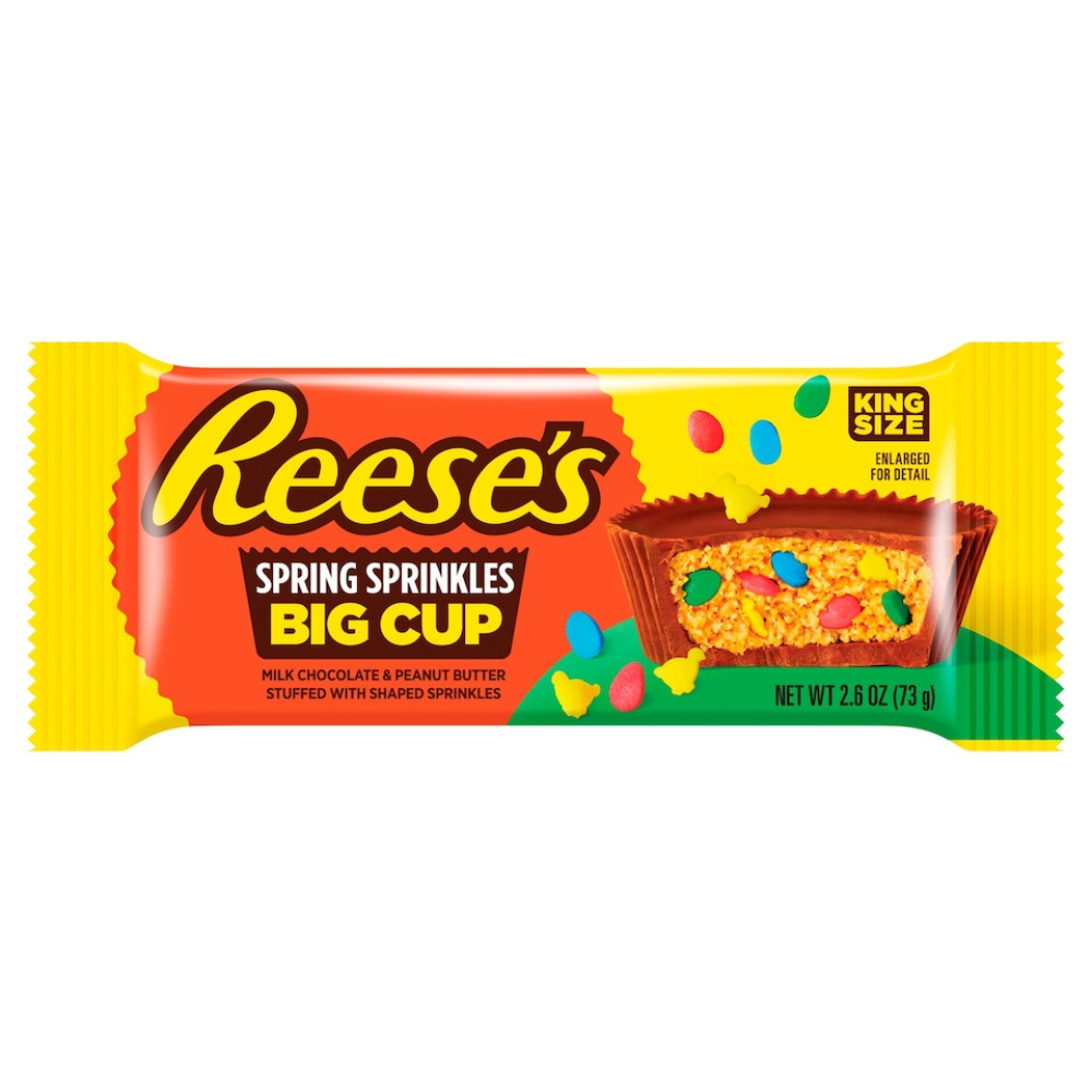 Reese's Easter Sprinkle Big Cup 16 x 73g DDM 2025-10