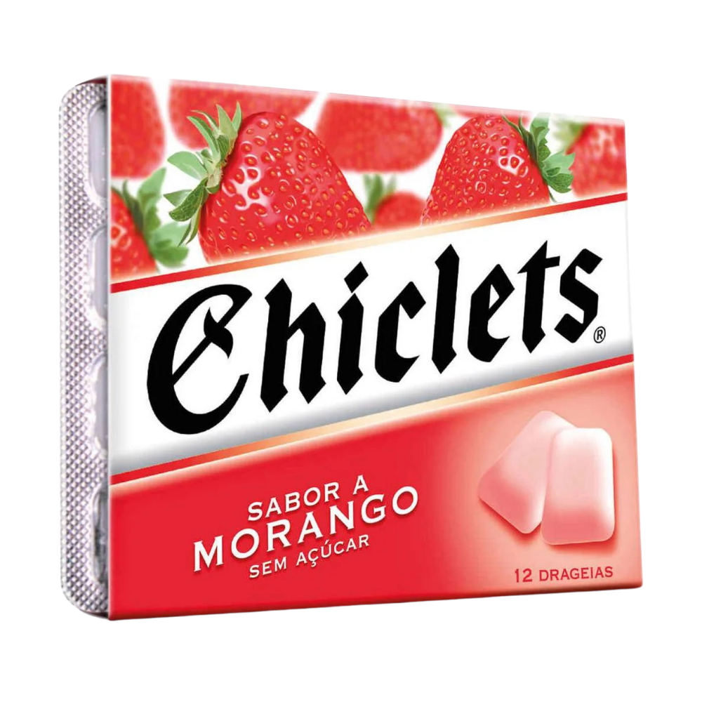 Chiclets Morango 14 x 16,5g
