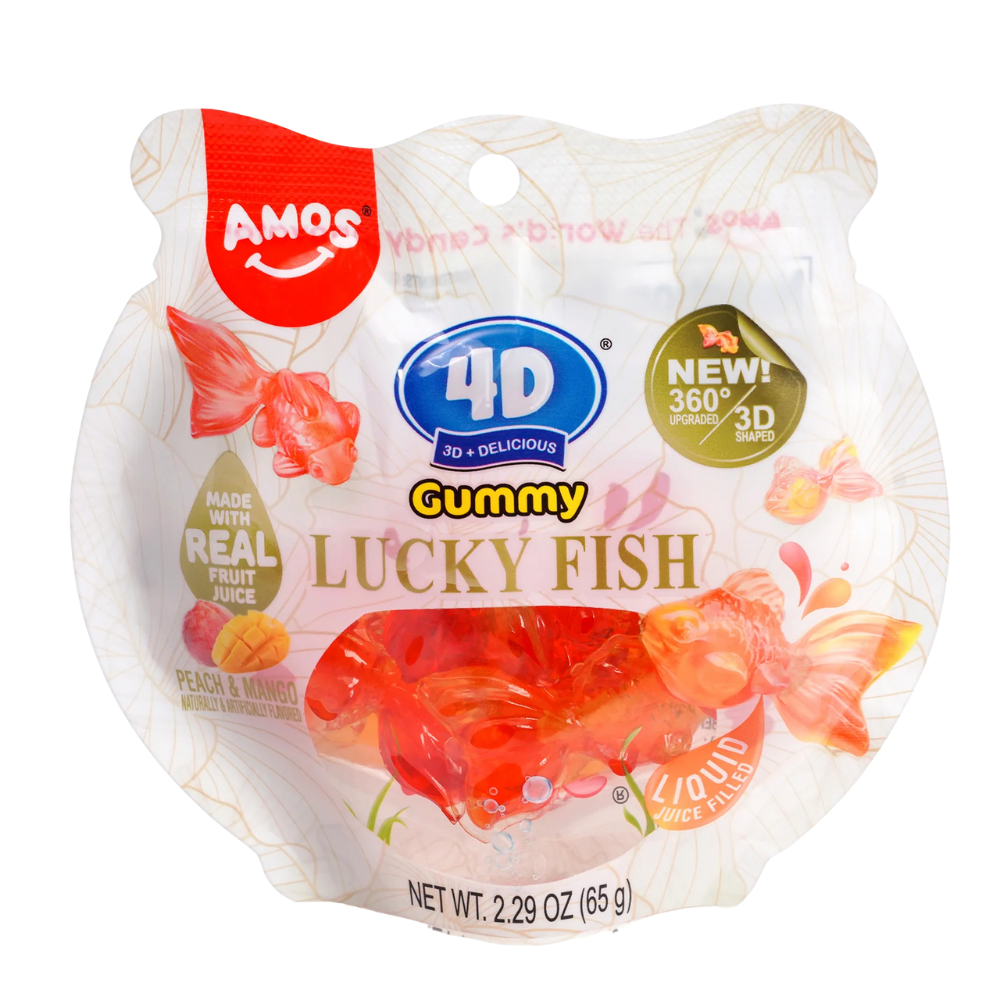 Amos 4D Gummy Lucky Fish 16 x 35g