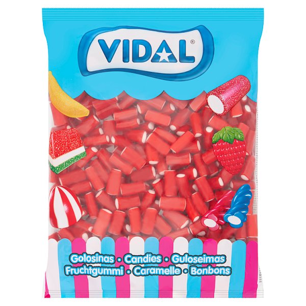 Vidal Minipotloden Aardbei 12 x 1kg