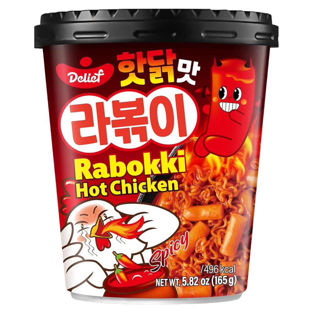 Delief Rabokki Hot Chicken 24 x 165g DDM 2026-10