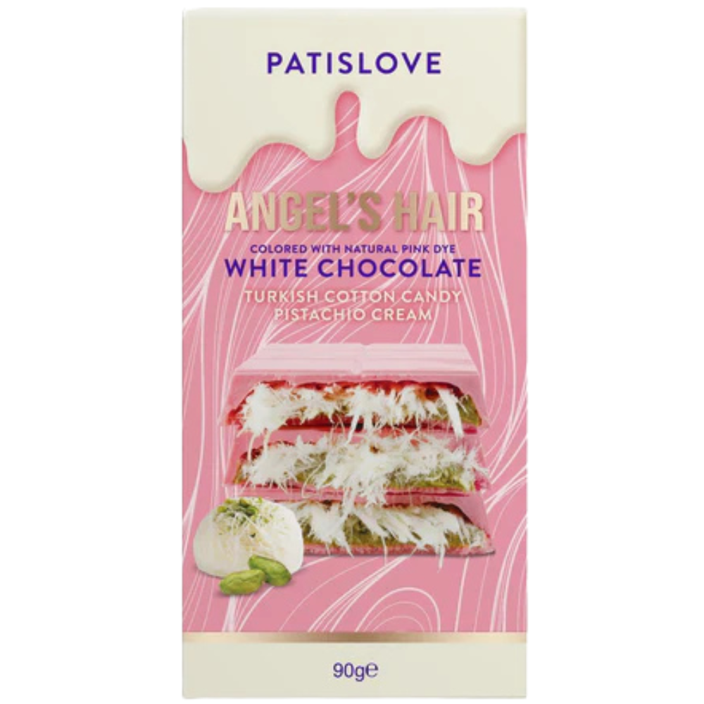 Patislove White Chocolate Raspberry Dubai Chocolate Angel's Hair 10 x 90g