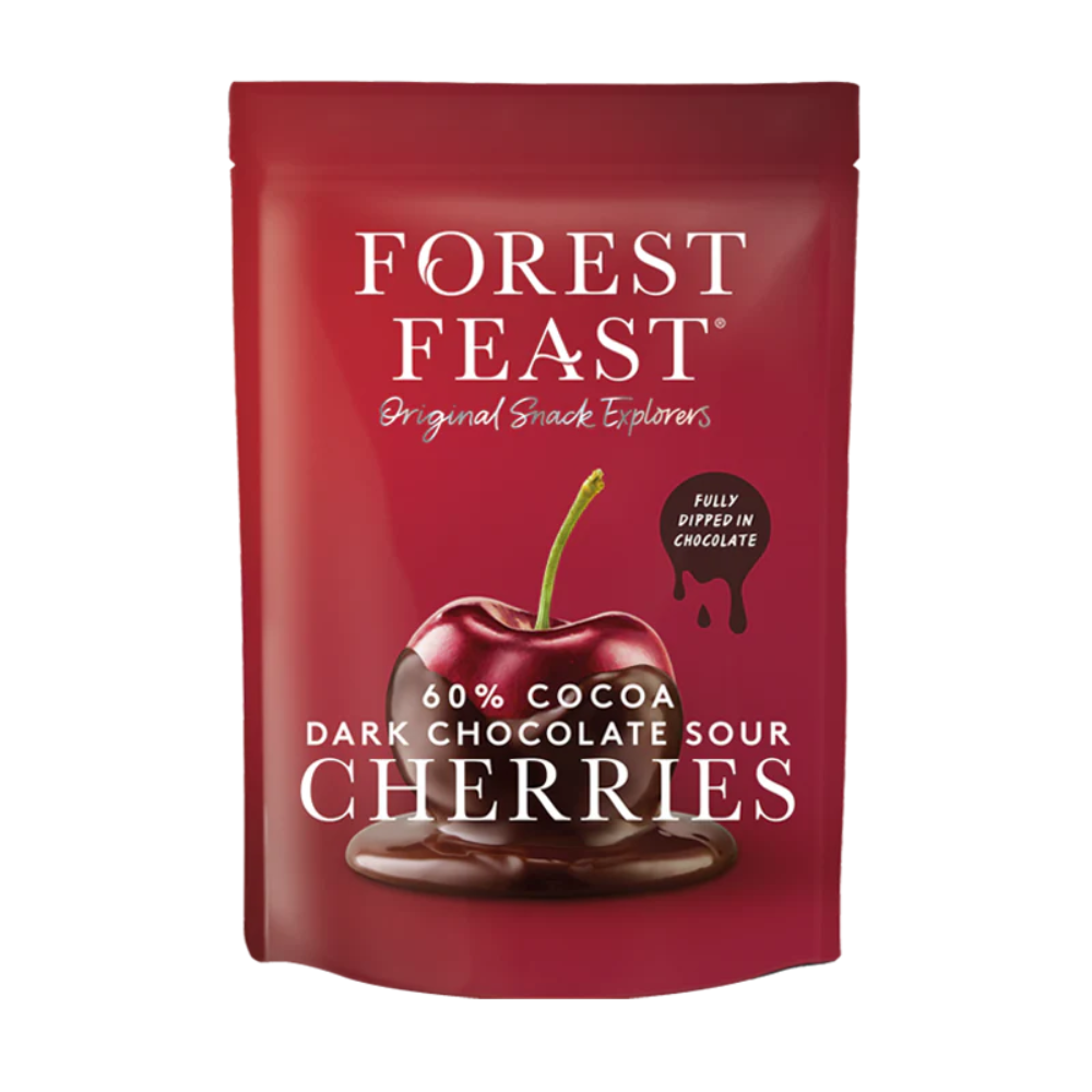 Forest Feast Dark Chocolate Sour Cherries 6 x 120g