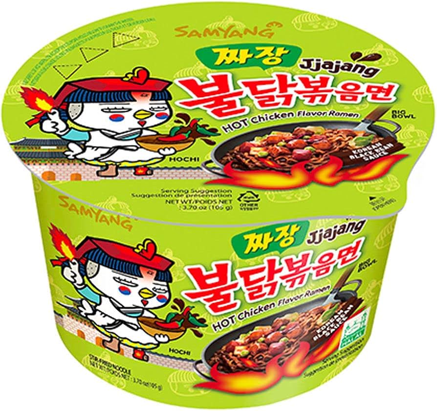 Samyang Ramen Bowl Hot Chicken Flavor Jjajang 16 x 105g DDM 2026-08