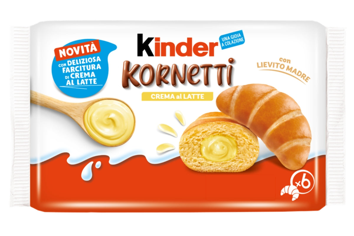 Kinder Kornetti Crema al Latte 12 x 252g