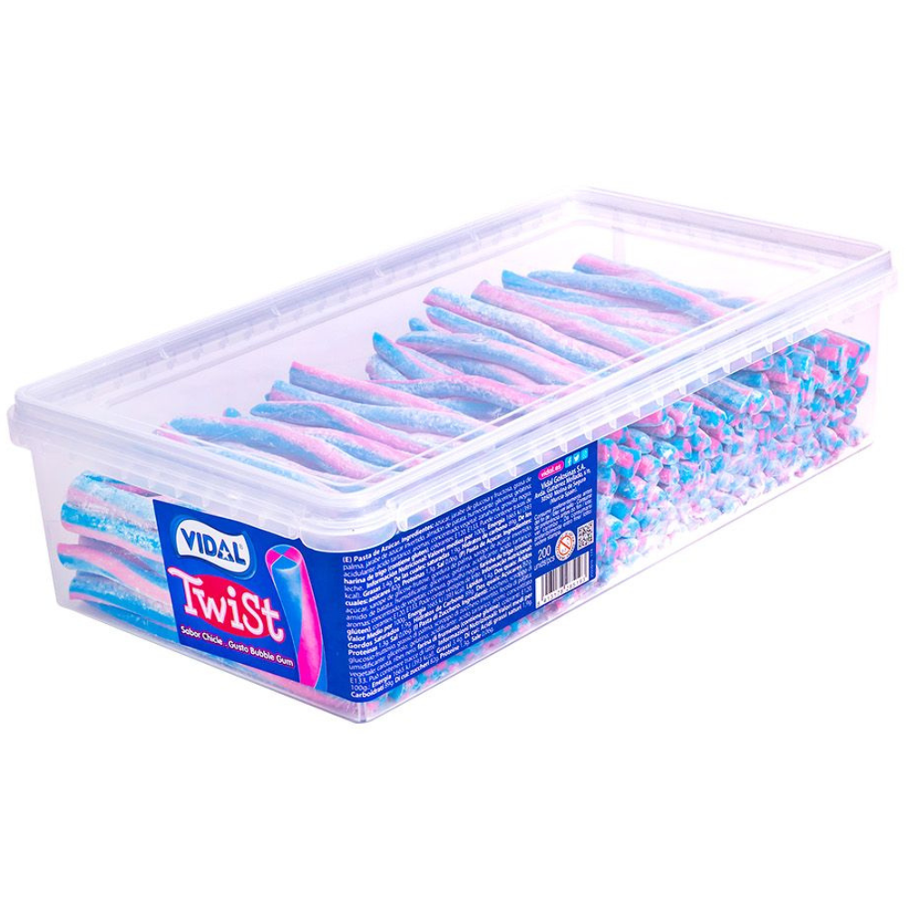 Vidal Twist Bubble Gum 6 x 200pc